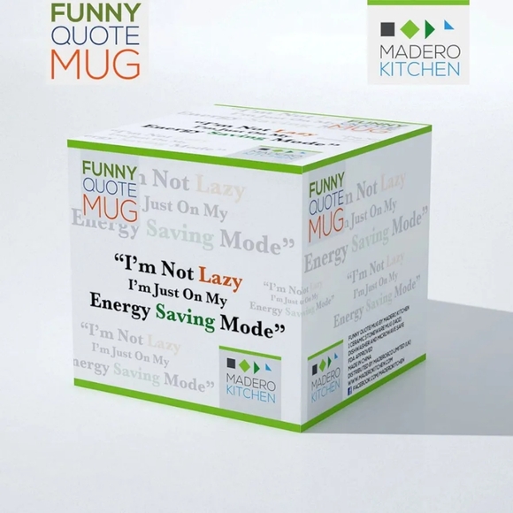 "I'm not Lazy, I'm just on My Energy Saving Mode", 14 OZ MUG ~ BNIB - Picture 6 of 8